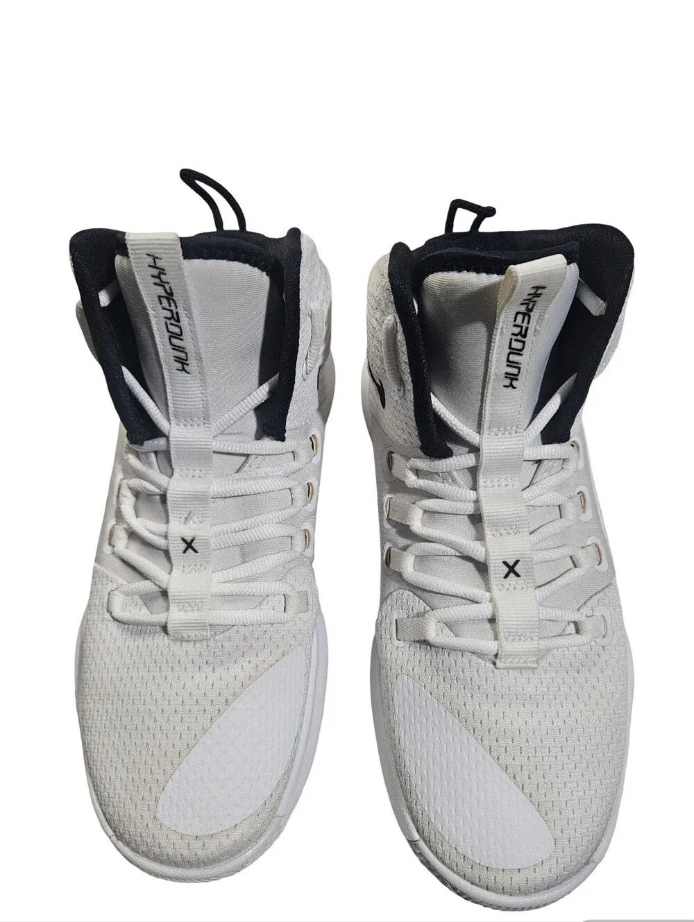 Nike  Zom Hyperdunk X TB AR0467-100 White Black Basketball Shoes Size 6